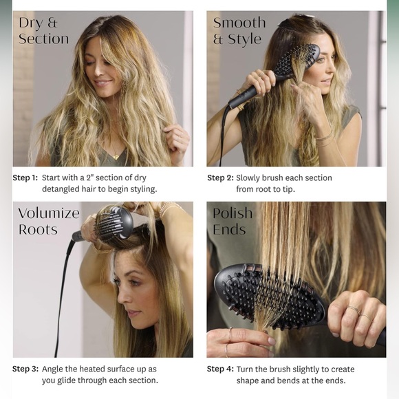 T3 Edge heated smoothing and styling brush, New in box! - Picture 7 of 8